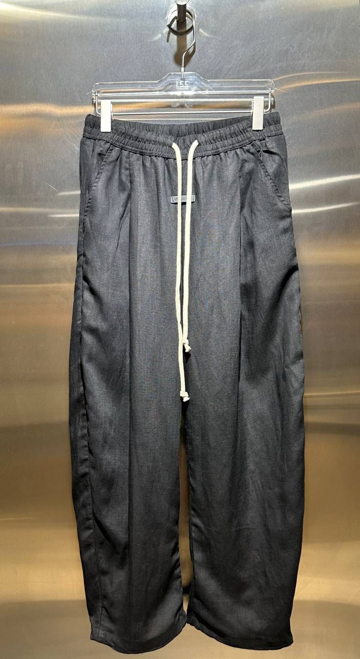Graphite Wide-Leg Trousers in Graphite