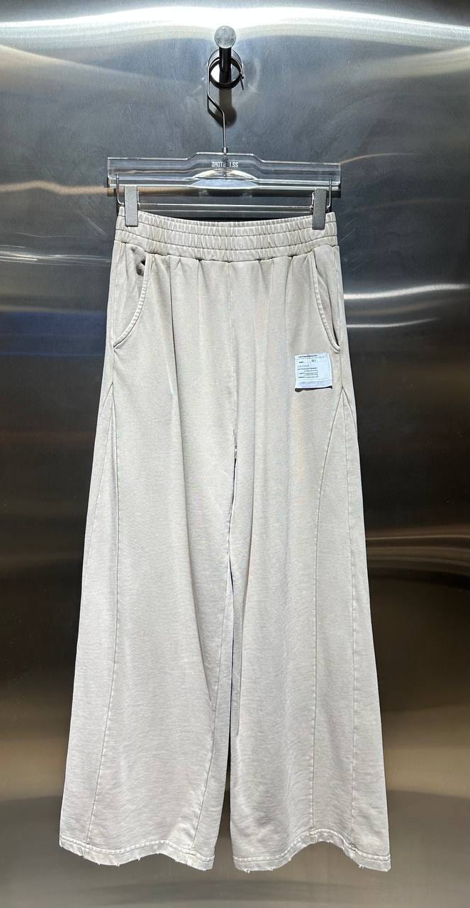 Ivory Linen Wide-Leg Trousers in Ivory