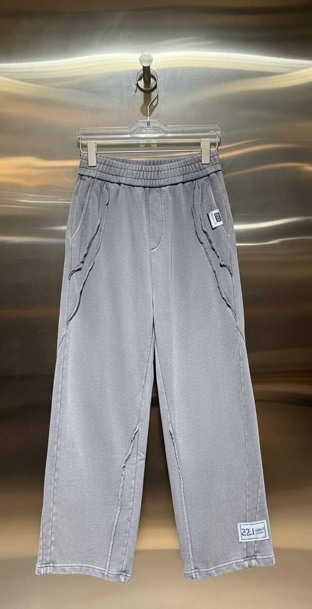 Silver Grey Cargo Trousers in Silver Grey